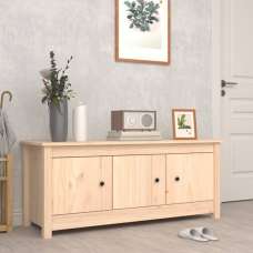Concord Pinewood Shoe Storage Bench With 3 Doors In Natural - UK