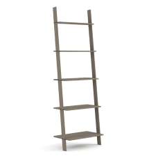 Consett Wooden Ladder Shelving Unit In Grey And Oak - UK