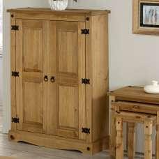 Consett Narrow Wooden Wardrobe With 2 Doors In Oak - UK