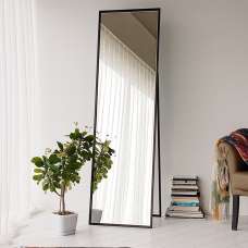 Cool Glass Cheval Mirror with Black Metal Frame - UK
