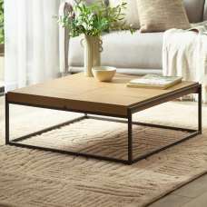 Corbin Wooden Square Coffee Table - Light Oak - UK