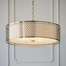 Caneadea Round Pendant Light In Gold - UK