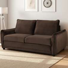 Cormex Fabric Sofa Bed in Chocolate - UK