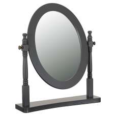 Corrie Dressing Table Mirror In Grey Frame - UK