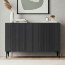 Corsa Wooden Sideboard with 4 Doors in Anthracite - UK
