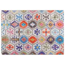 Corwin 150cm Polyester Washable Anti-Slip Rug In Multicolour - UK