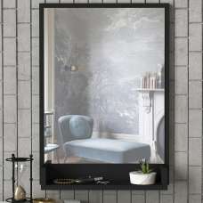 Costa Decorative Mirror with Black Wooden Frame - UK