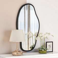 Couldy Decorative Mirror with Black Wooden Frame - UK