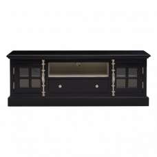 Coveca Wooden 2 Doors 1 Drawer TV Stand In Black - UK