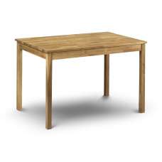 Calliope Rectangle Wooden Dining Table In Oiled Oak Finish - UK