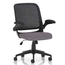 Crowley Fabric Office Chair With Folding Arms In Fuse - UK