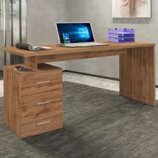 Champlin Wooden Laptop Desk In Wotan Oak - UK