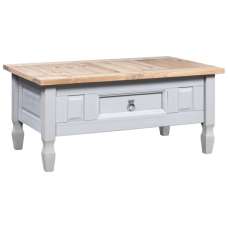 Croydon Wooden Coffee Table With 1 Drawer In Grey And Brown - UK