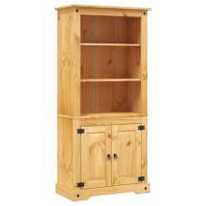 Croydon Wooden Display Cabinet With 2 Doors In Brown - UK