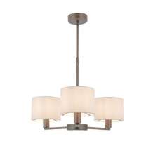 Daley Small Wall Hung 3 Pendant Light In Antique Bronze - UK
