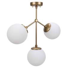 Damar Nordic Style 3 Light Metal Ceiling Light in Gold - UK