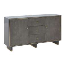 Daqing Wooden Sideboard With 2 Door 3 Drawer In Shagreen Effect - UK