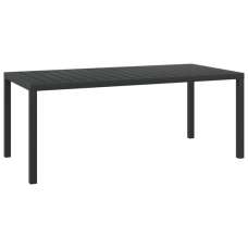 Darwen Aluminium Garden Dining Table Large In Black - UK