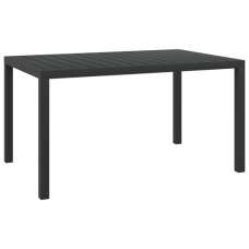 Darwen Aluminium Garden Dining Table Medium In Black - UK