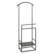 Davenport Metal Valet Stand In Black - UK