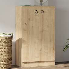 Davion Wooden Shoe Cabinet With 2 Doors In Sapphire - UK