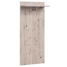 Deland Wooden Wall Coat Rack With 1 Shelf In Wellington Oak - UK