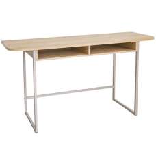 Deridder Wooden Rectangular Console Table In Oak - UK