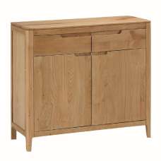 Derry Wooden Sideboard With 2 Doors 2 Drawers In Oak - UK