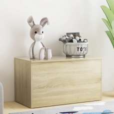 Devaun Wooden Storage Blanket Box In Sonoma Oak - UK