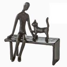 Devotion Iron Design Sculpture In Burnished Bronze - UK