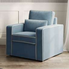 Dixon Fabric Armchair - Ice Blue - UK