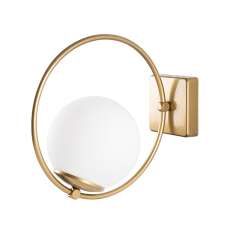 Dolunay Round Metal Wall Light in Gold - UK