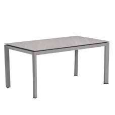Draper Small Stone Rectangular Garden Dining Table In Sand - UK