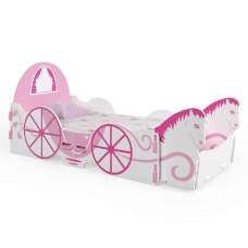 Durango Wooden Toddler Bed In Pink And White - UK