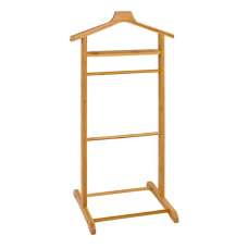 Eagar Bamboo Valet Stand In Natural - UK