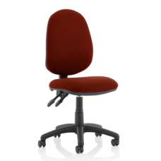 Eclipse II Fabric Office Chair In Ginseng Chilli No Arms - UK