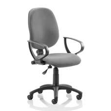 Eclipse Plus I Office Chair In Charcoal With Loop Arms - UK