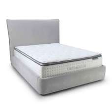 Eldora Fabric Ottoman Storage Double Bed in Natural - UK