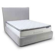 Eldora Fabric Ottoman Storage King Size Bed in Natural - UK