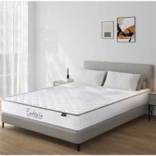 Elgin Fabric 3ft Bonnell Spring Mattress - White - UK