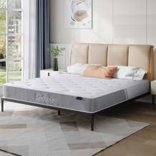 Elgin Fabric 5ft Memory Foam Latex Pocket Spring Mattress - White - UK