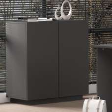 Elizabethton Wooden Storage Cabinet With 2 Doors In Anthracite - UK