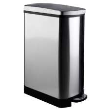 Elkin Stainless Steel Rectangle Pedal Bathroom Bin - UK