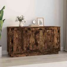 Elkin Wooden Sideboard With 3 Doors In Smoked Oak - UK