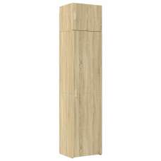 Ellery 50cm Slim Wooden Storage Cabinet with 2 Doors in Sonoma Oak - UK