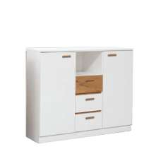 Elmira Wooden Sideboard With 3 Drawers 2 Doors In Anderson Pine - UK