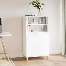 Elmont Wooden Sideboard With 2 Doors In White - UK