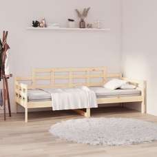 Elstan Solid Pine Wood Single Day Bed In Natural - UK