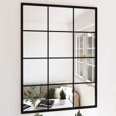 Briana Large Wall Mirror With Black Metal Frame - UK