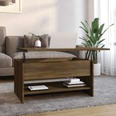 Engin Lift-Up Wooden Coffee Table In Brown Oak - UK